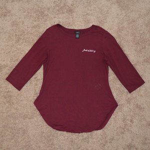 Burgandy Half Sleeve shirt